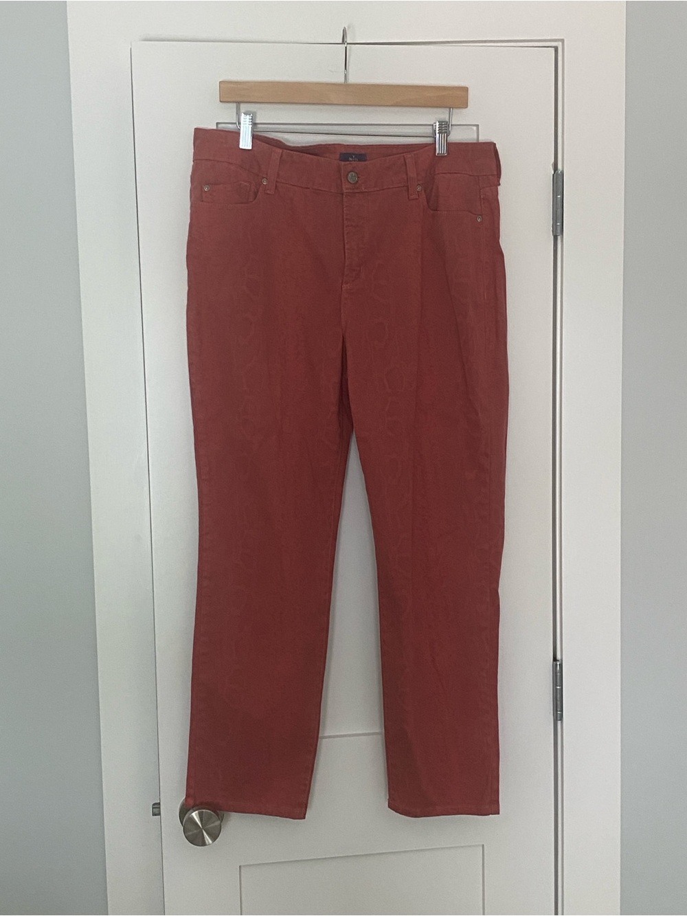 Rust Red Straight Leg Pants by NYDJ